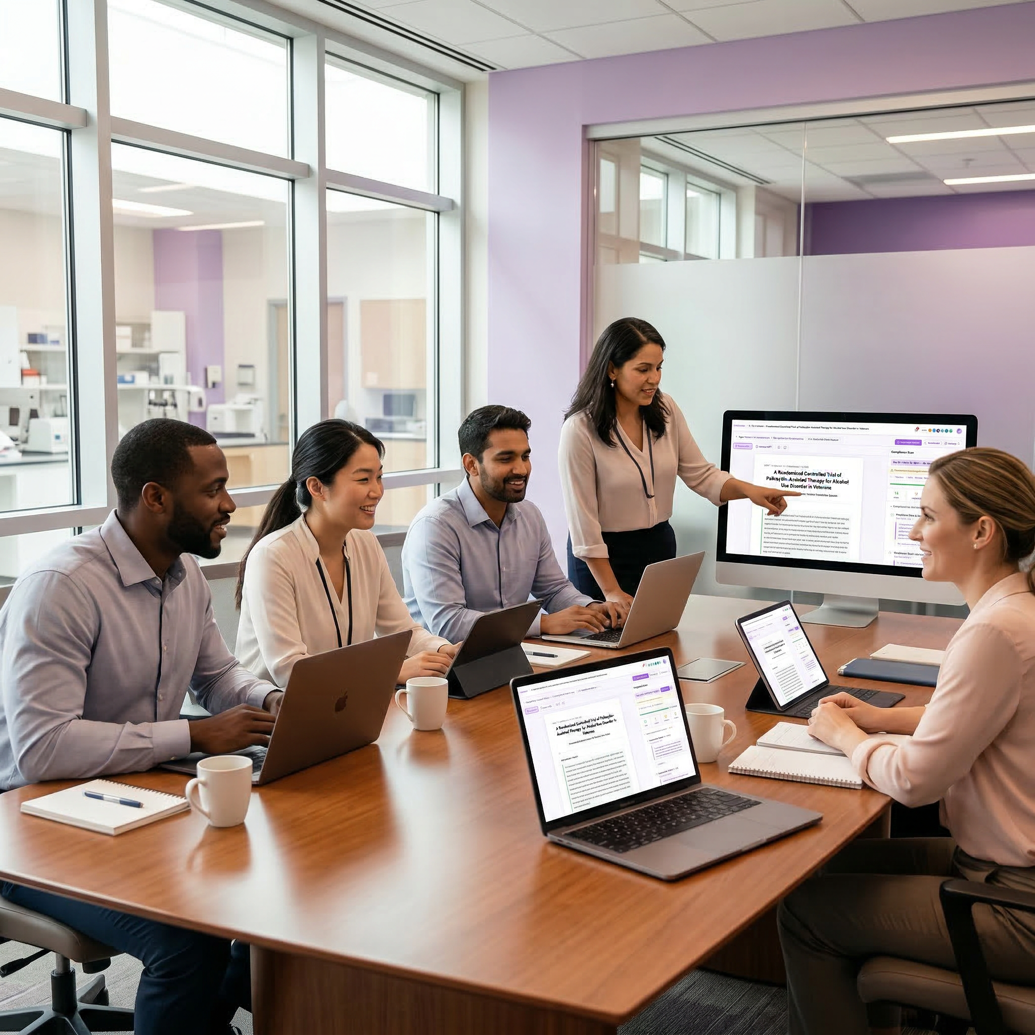 Research team collaborating with Sunethics.ai